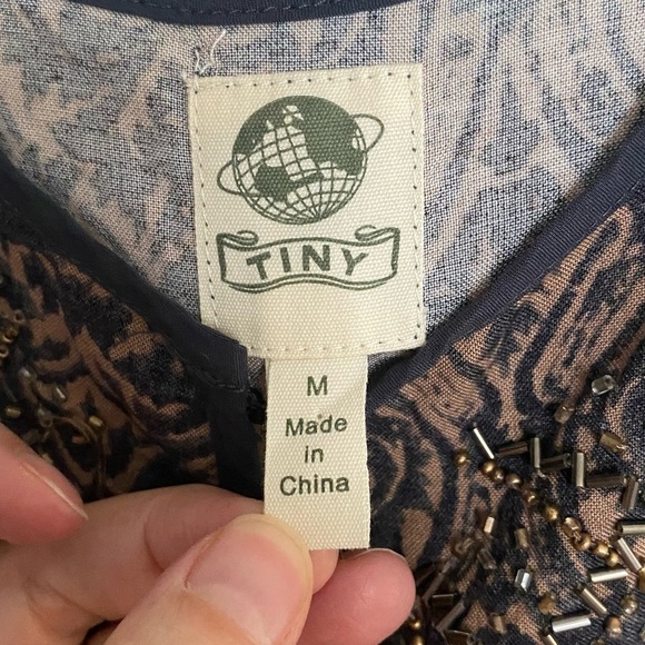 Anthropologie TINY Chione Beaded Jumpsuit Size Medium - Picture 5 of 13